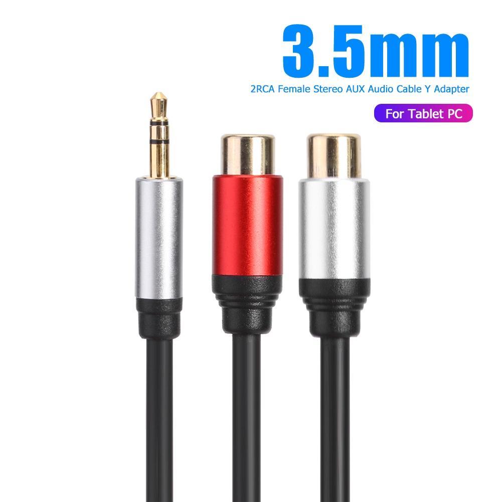 Cáp ChuyểN ĐổI Âm Thanh 3.5mm Sang 2RCA HìNh Chữ Y Cho MáY TíNh BảNg / PC