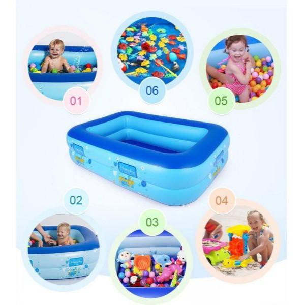 Bể bơi cho bé ( 1M2- 1M5-1M8-2M1-2M5...3M) đáy CHỐNG TRƯỢT . KD1