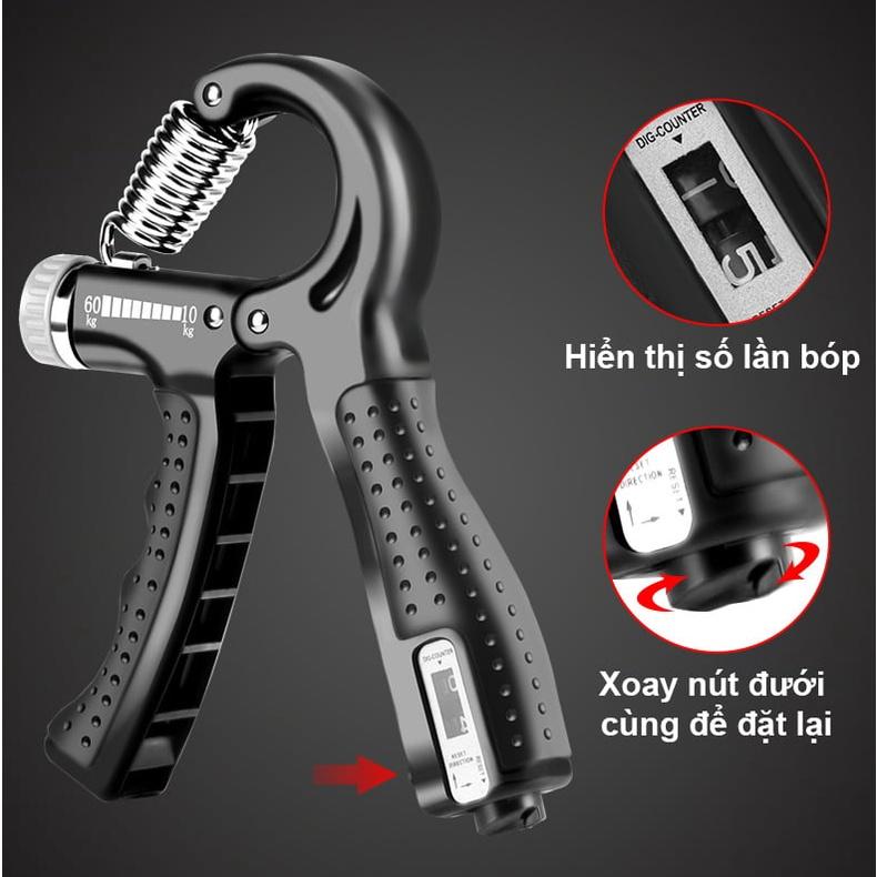 Kìm bóp tay đếm số kiềm bóp tay tùy chỉnh lực 5-60kg TXstar tập cơ tay tại nhà, hand grip