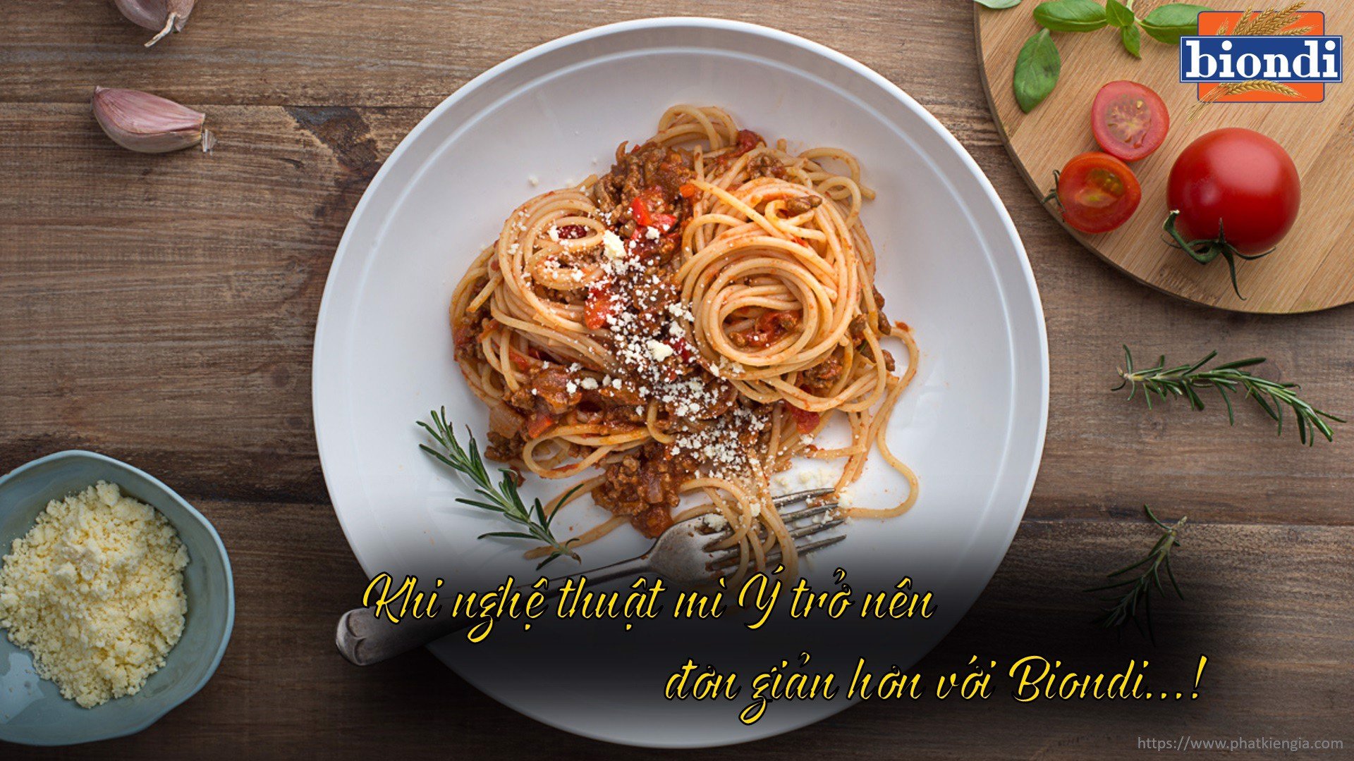 COMBO 5 Gói Mì Ý Spaghetti Số 4 Biondi 500g