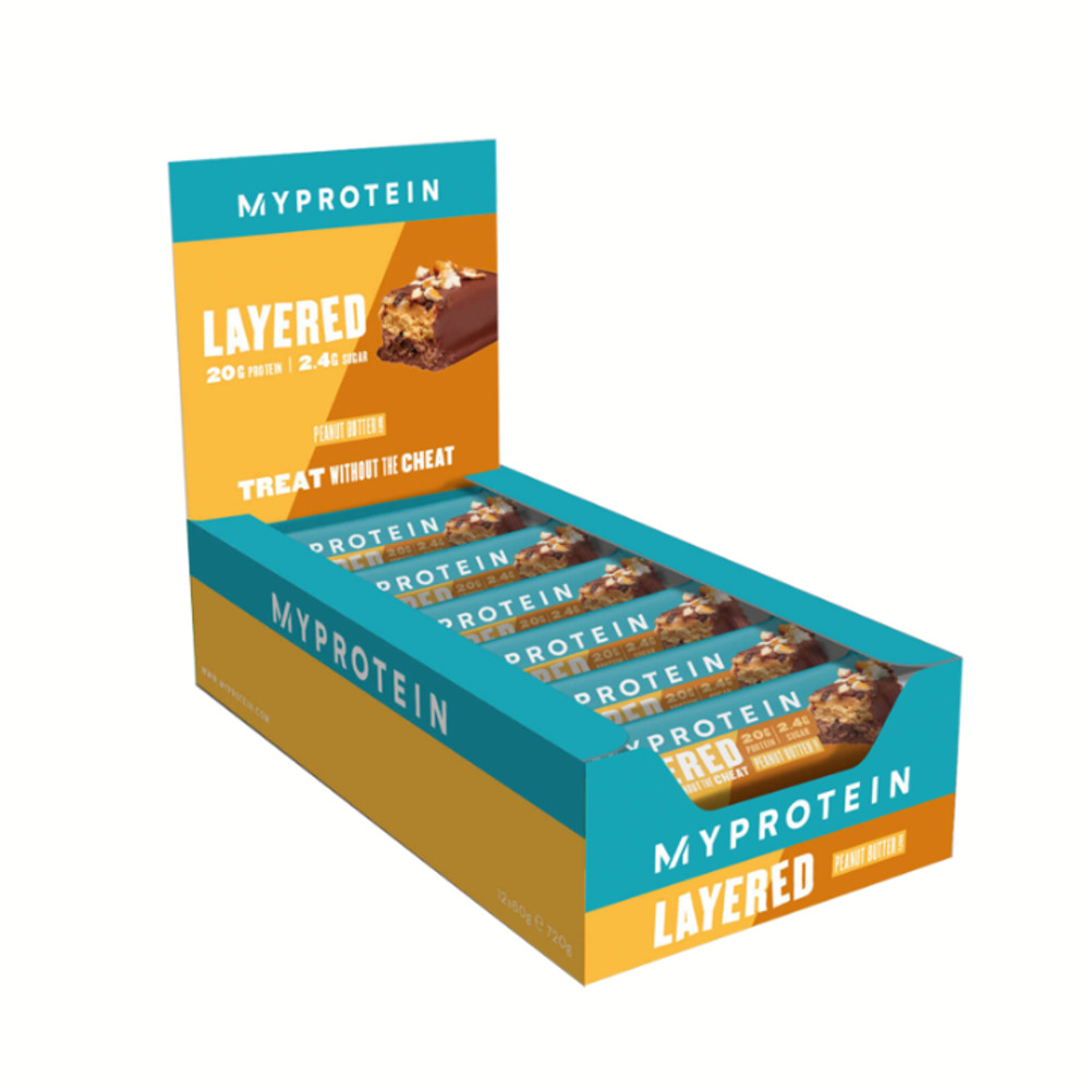 Thanh bổ sung Protein và năng lượng tức thì Layered Protein Bar Myprotein (Hộp 12 thanh