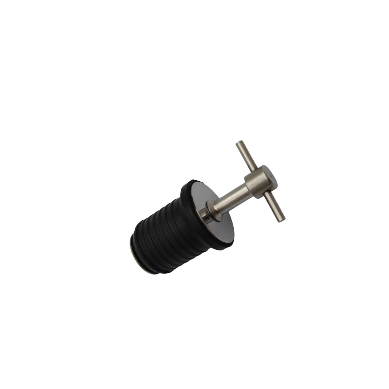 Stainless Steel 1" Drain Plug Drain Twist Plug for Boat Yacht Marine