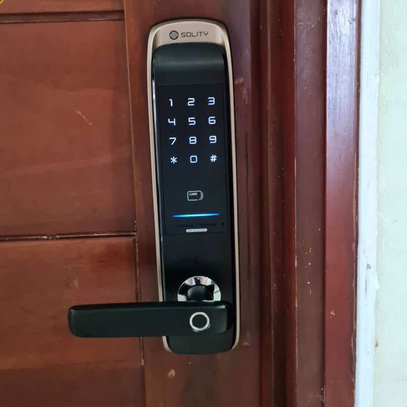 Khóa vân tay Solity GM-6000BK | Khóa thông minh Solity | Khóa điện tử Hàn Quốc nhập khẩu