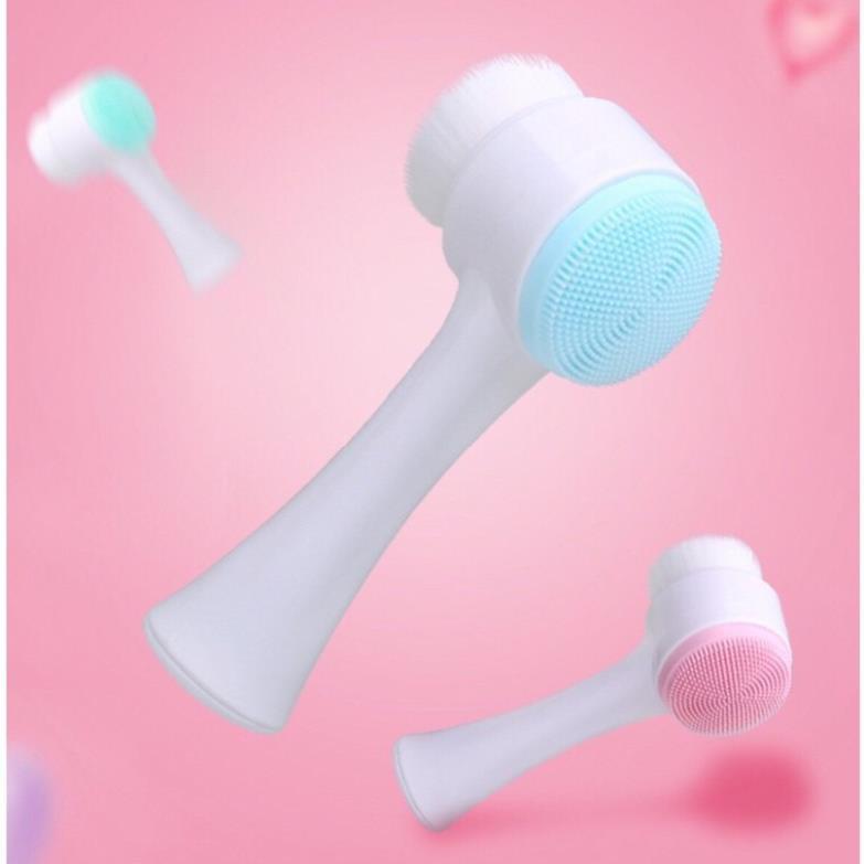 Cây Rửa Mặt Mềm Mại - Cây Massage Mặt 2 Đầu Tiện Dụng Duashop