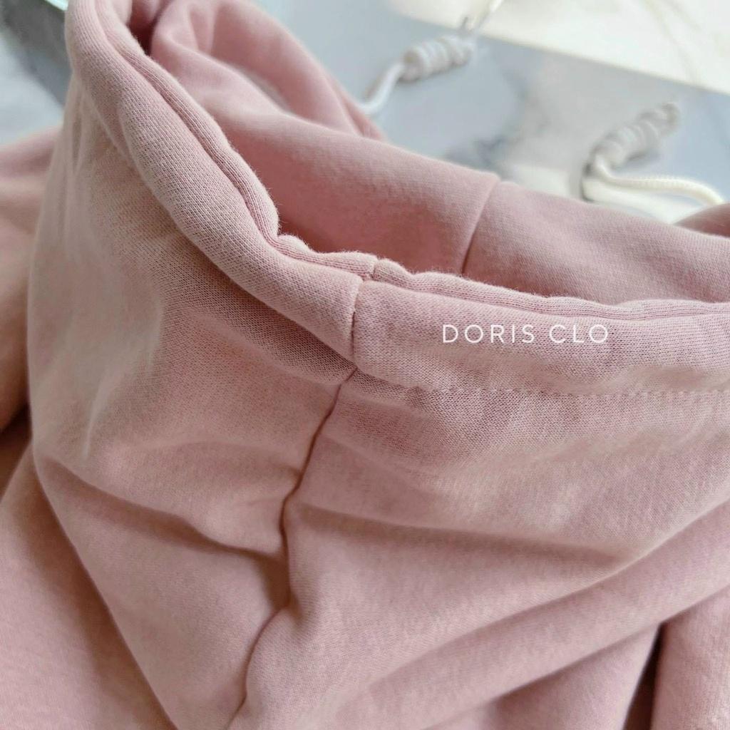 Áo Khoác Hoodie Nữ Phong Cách Cute Phô Mai Que Dây Kéo Điệu Đà Chất Vải Mềm Mại Phối Họa Tiết Slogand Đậm Cá Tính