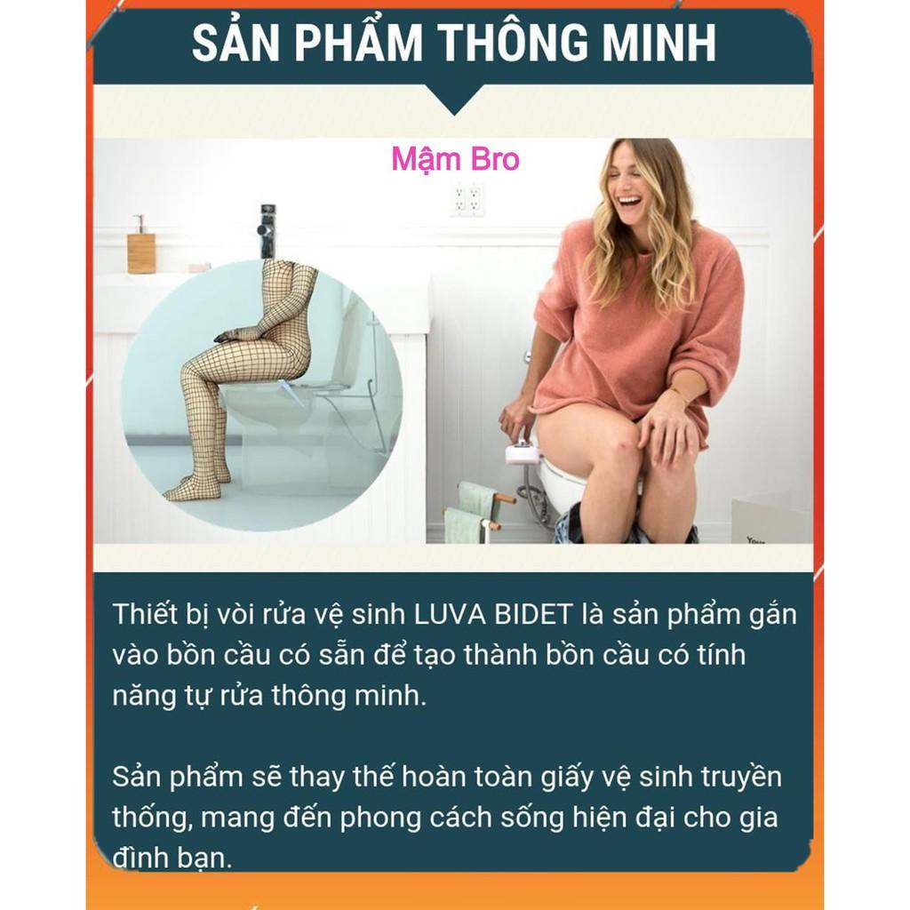 Nắp bồn cầu thông minh LUVA BIDET LB203, Chính Hãng, Linh Kiện Nhập Khẩu 100% Hàn Quốc