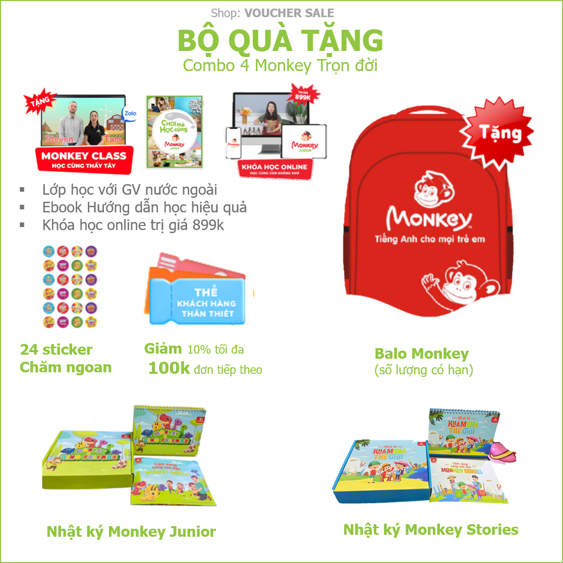 Combo 4 Monkey -