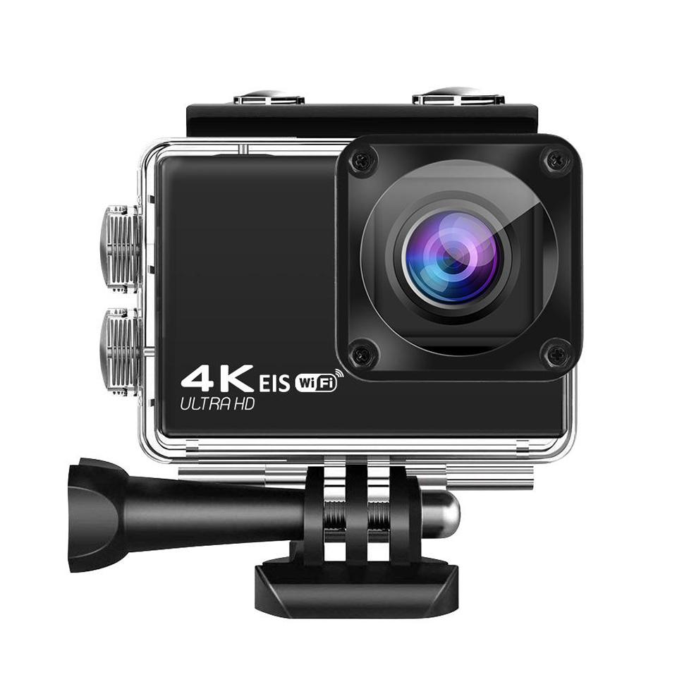 4K 60fps 24MP IMX386 Máy ảnh hành động WiFi với màn hình EIS 170 độ góc rộng ống kính không thấm nước dưới nước