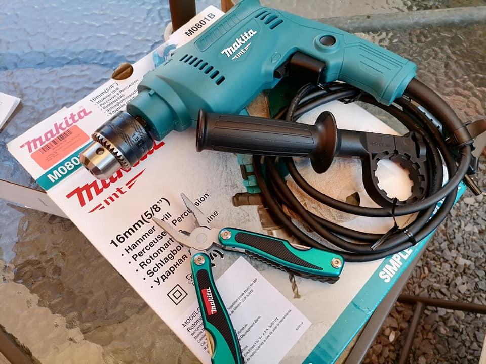 MÁY KHOAN BÚA 16MM 500W MAKITA M0801B - HÀNG CHÍNH HÃNG