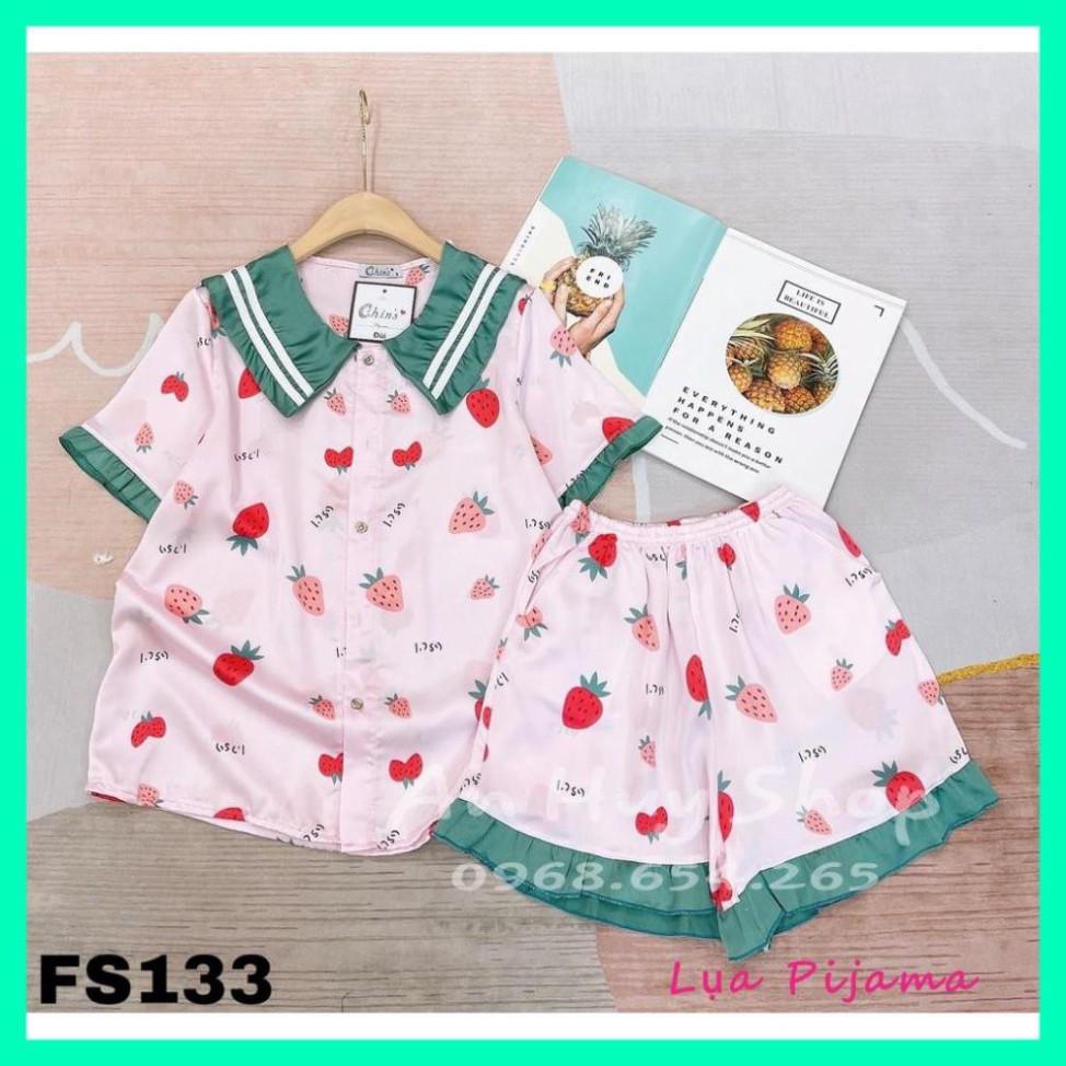 Freeship LỤA PIJAMA- BỘ PIJAMA ĐÙI TIỂU THƯ LỤA SATIN HÀNG CAO CẤP