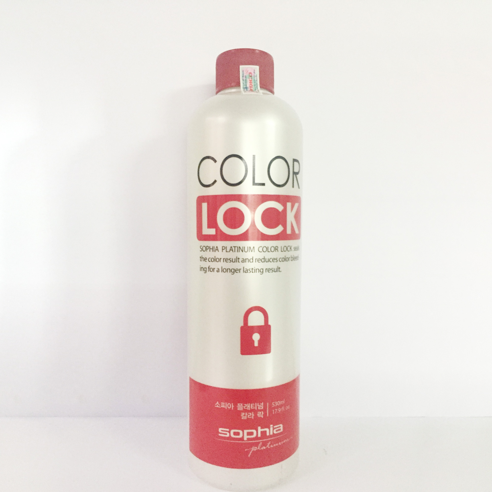 Thuốc giữ màu tóc nhuộm Sophia Platinum color lock 530ml tặng kèm móc khoá