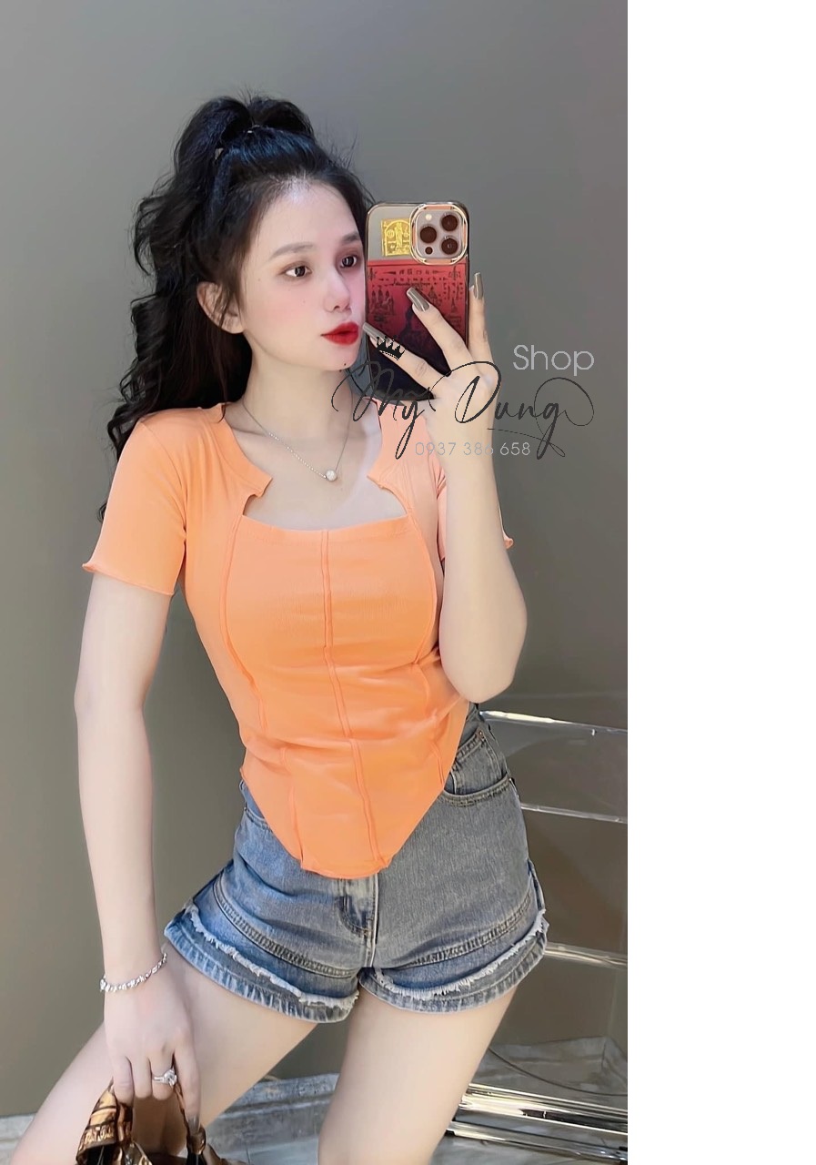 AI MUỐN TÔN DÁNG, TÔN DA MÀ ĐƠN GIÃN THÌ HỐT NGAY E ÁO THUN BODY CỔ CÁCH ĐIỆU , NHẤN EO, CHẤT THUN 100% COTTON , HÀNG NHẬP LOẠI 1