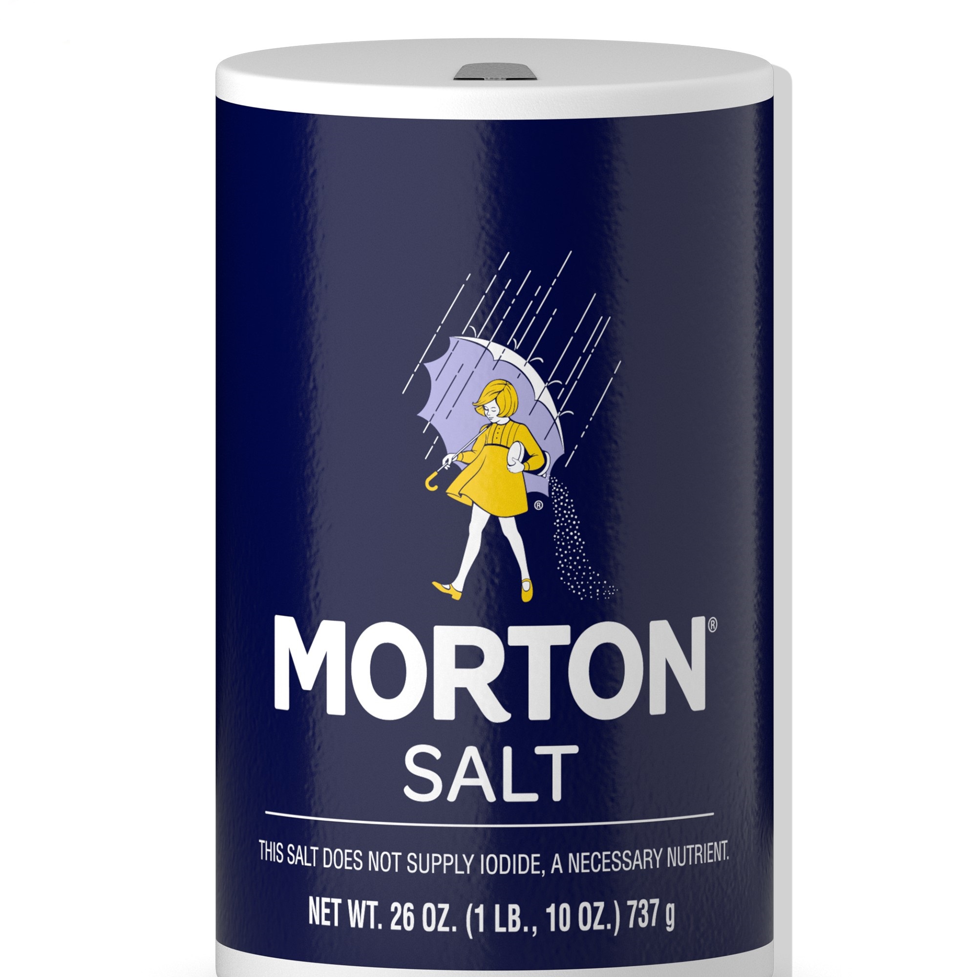 Muối iốt Morton Iodized Table Salt - Hủ 737g