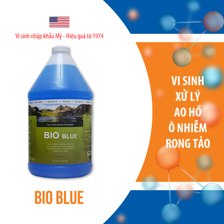 Bio Blue Vi sinh xử lý ao hồ bị ô nhiễm