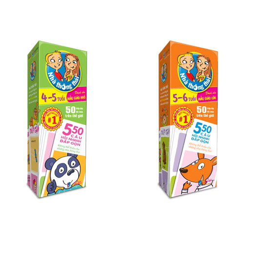 Combo 2 hộp Nhà thông thái 4-5 tuổi, 5-6 tuổi