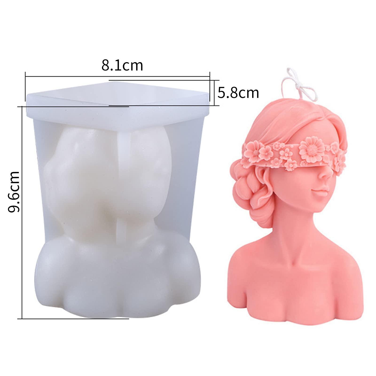 Hình dạng nến silicone, người phụ nữ 3D với hình nến kín hình silicon, hình dạng nến nến, hình dạng silicon, hình nến, sản xuất nến silicon tự làm để sản xuất nến nước hoa