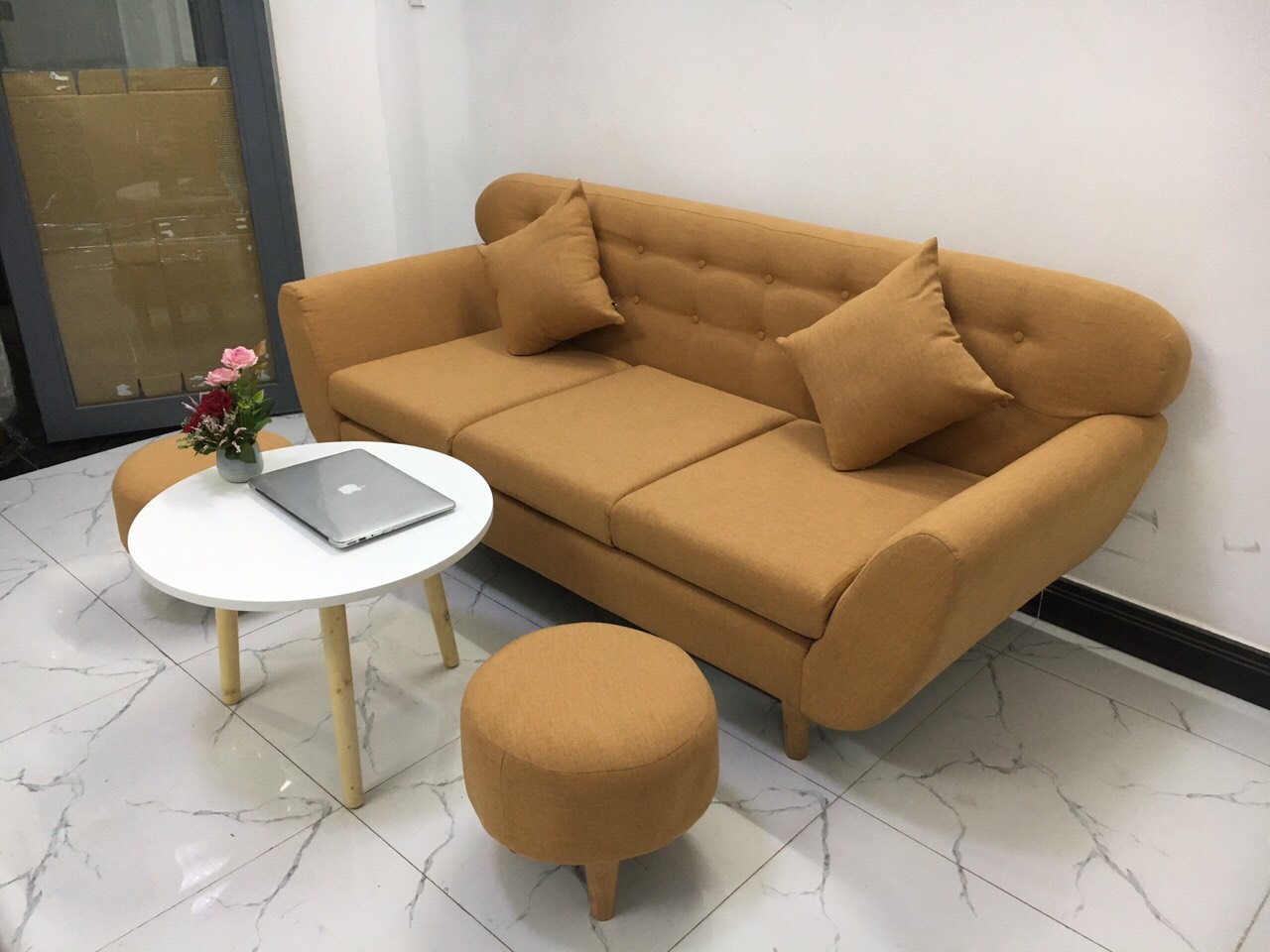 Bộ sofa bằng nội thất linco phòng khách 03- Nâu