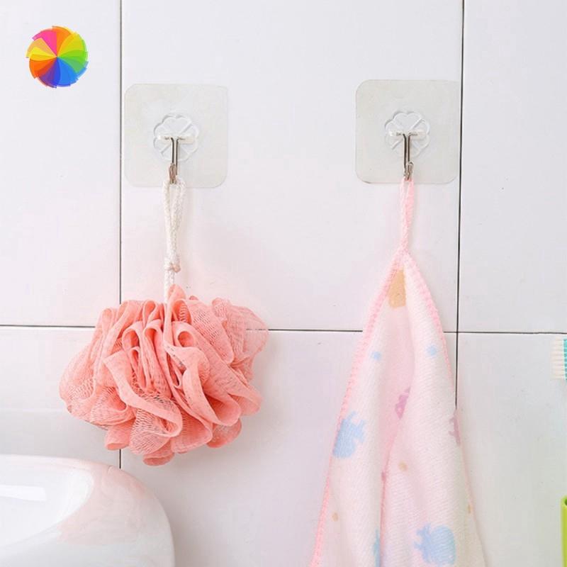 4pcs Strong Transparent Suction Suction Sucker Wall Hooks Hanger mm