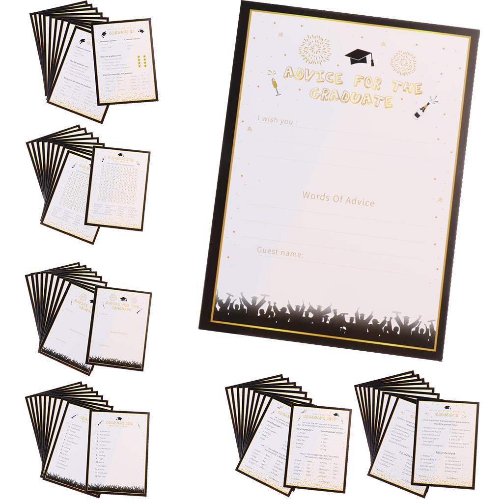 10 Pieces Graduation Question and Answer Game Graduation Season Game Cards