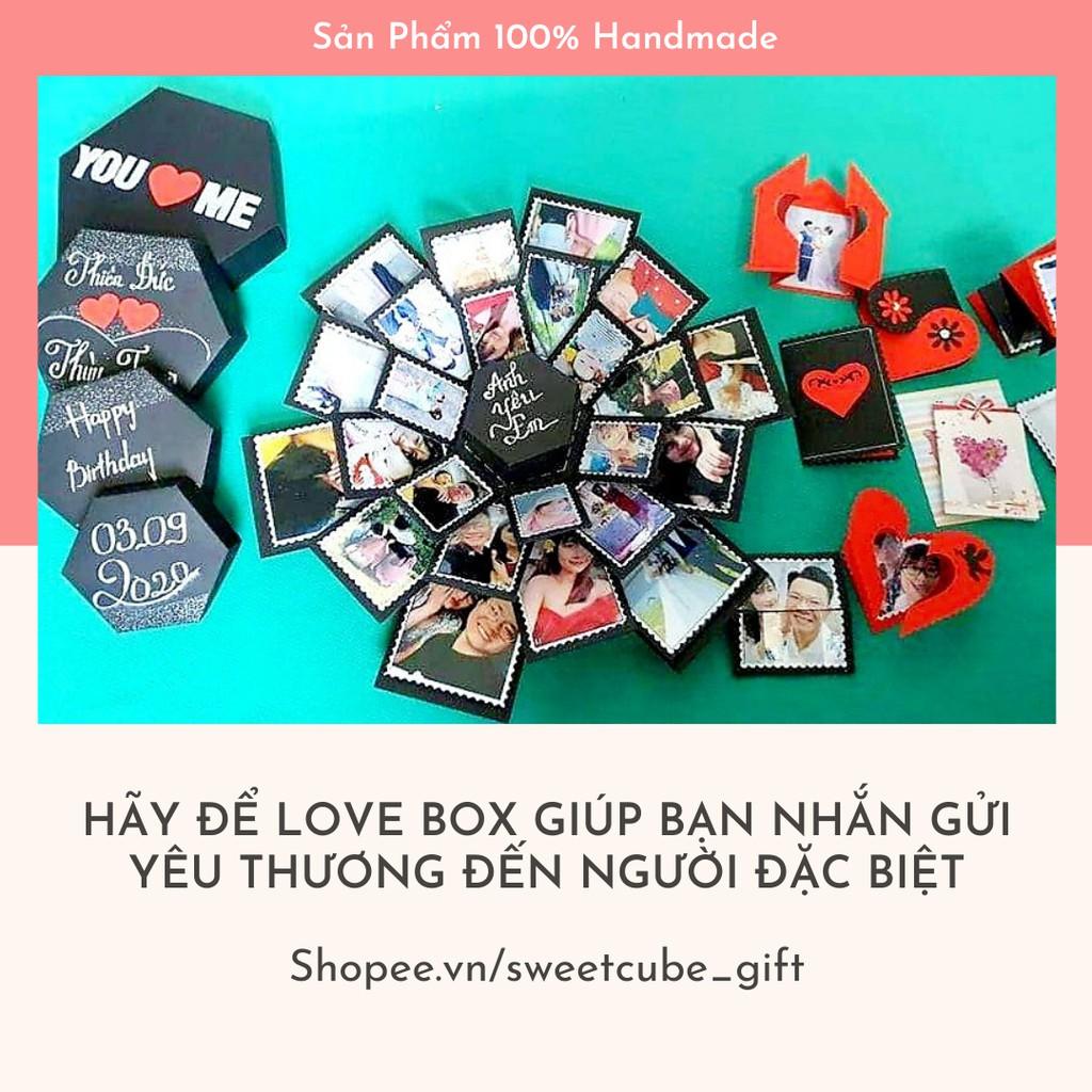 Hộp Quà Handmade_LOVE BOX LỤC GIÁC 5IN1 PAINT(19.5x19.5x13cm)