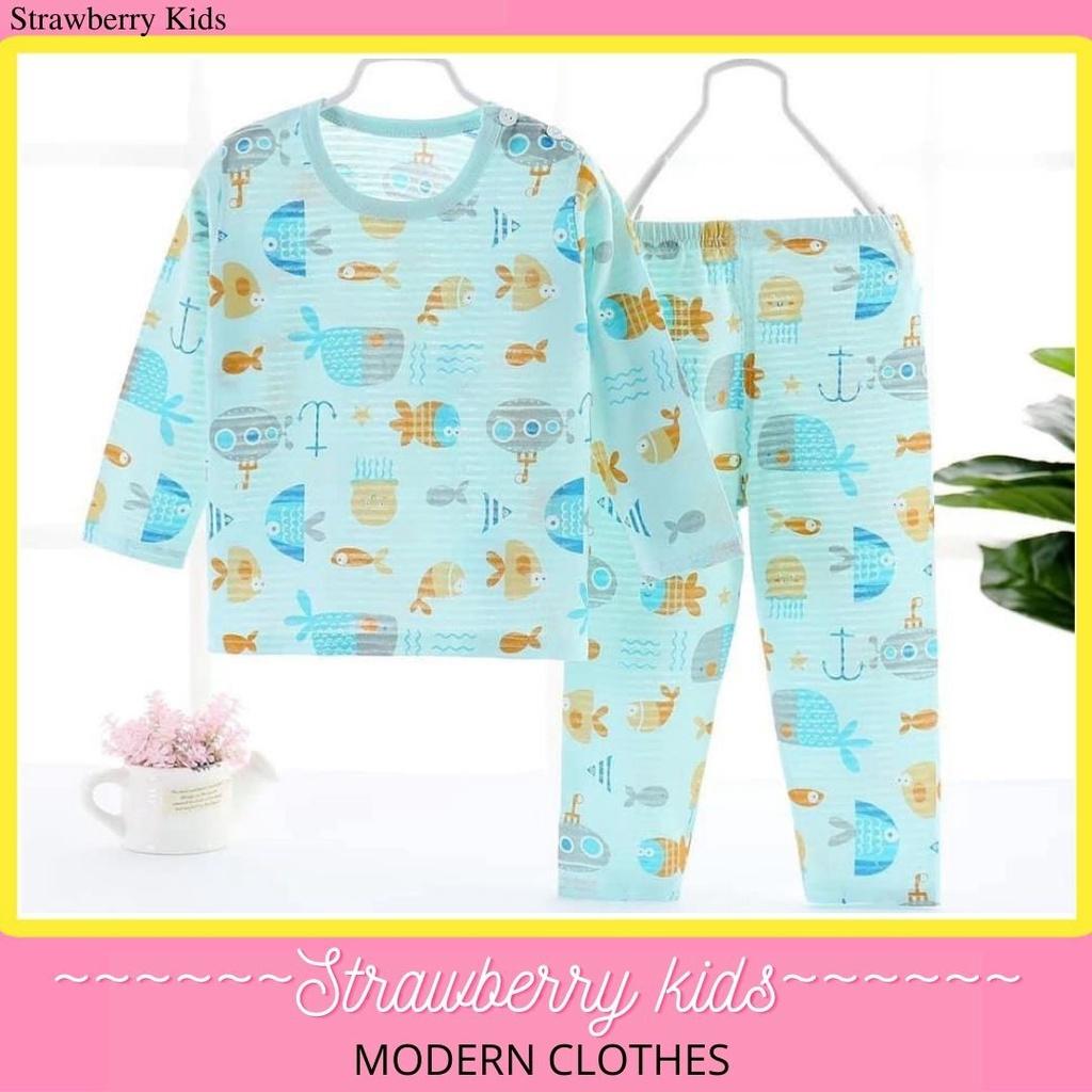 Bộ Dài Tay Cho Bé Trai từ 10-25kg Cotton Tre Quảng Châu Loại 1