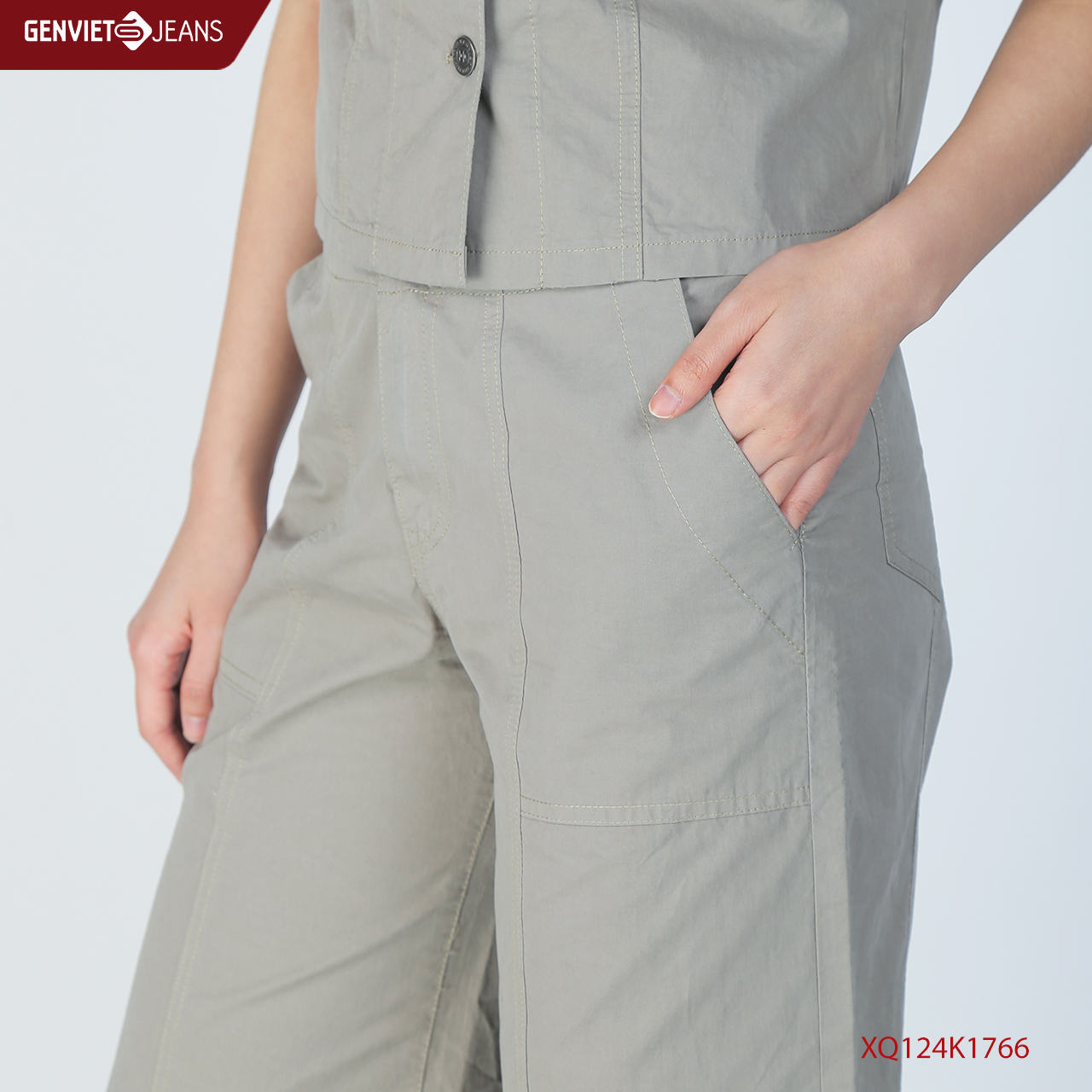 Quần Dài Kaki Nữ XQ124K1766 GENVIET