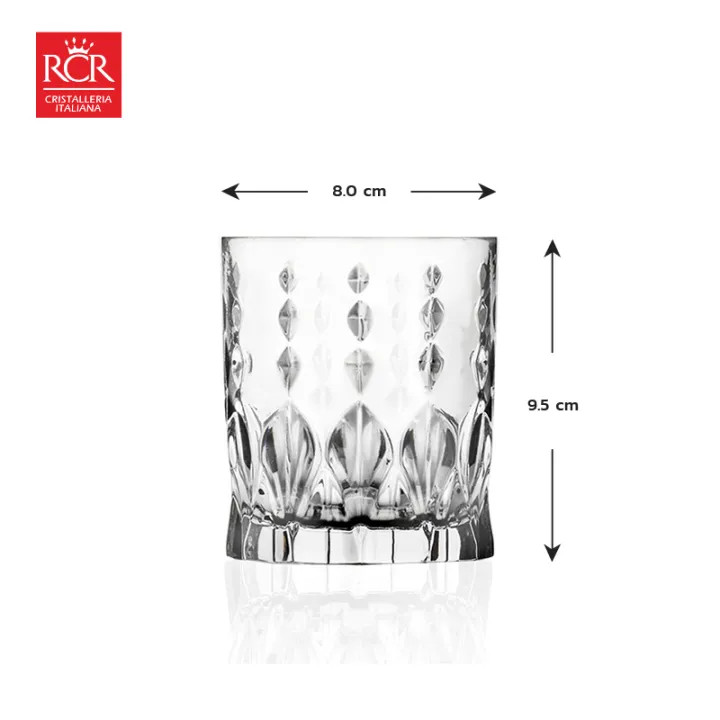 Bộ 6 Ly Thuỷ Tinh Pha Lê Ý RCR - Marilyn Dof Tumblers 340 ml