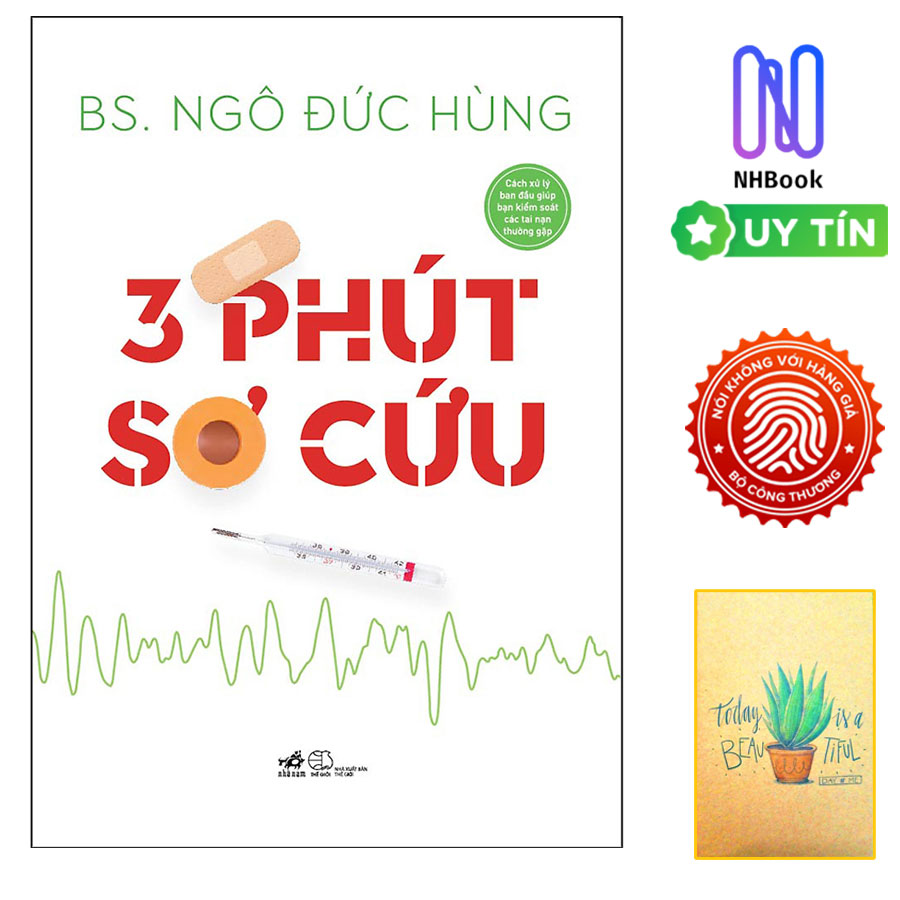 Sách- Ba Phút Sơ Cứu ( Free Book Care và tặng kèm sổ tay xương rồng )