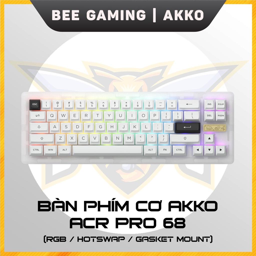 Bàn phím cơ chính hãng AKKO ACR PRO 68 (RGB / Hotswap / AKKO CS Crystal / Gasket Mount)