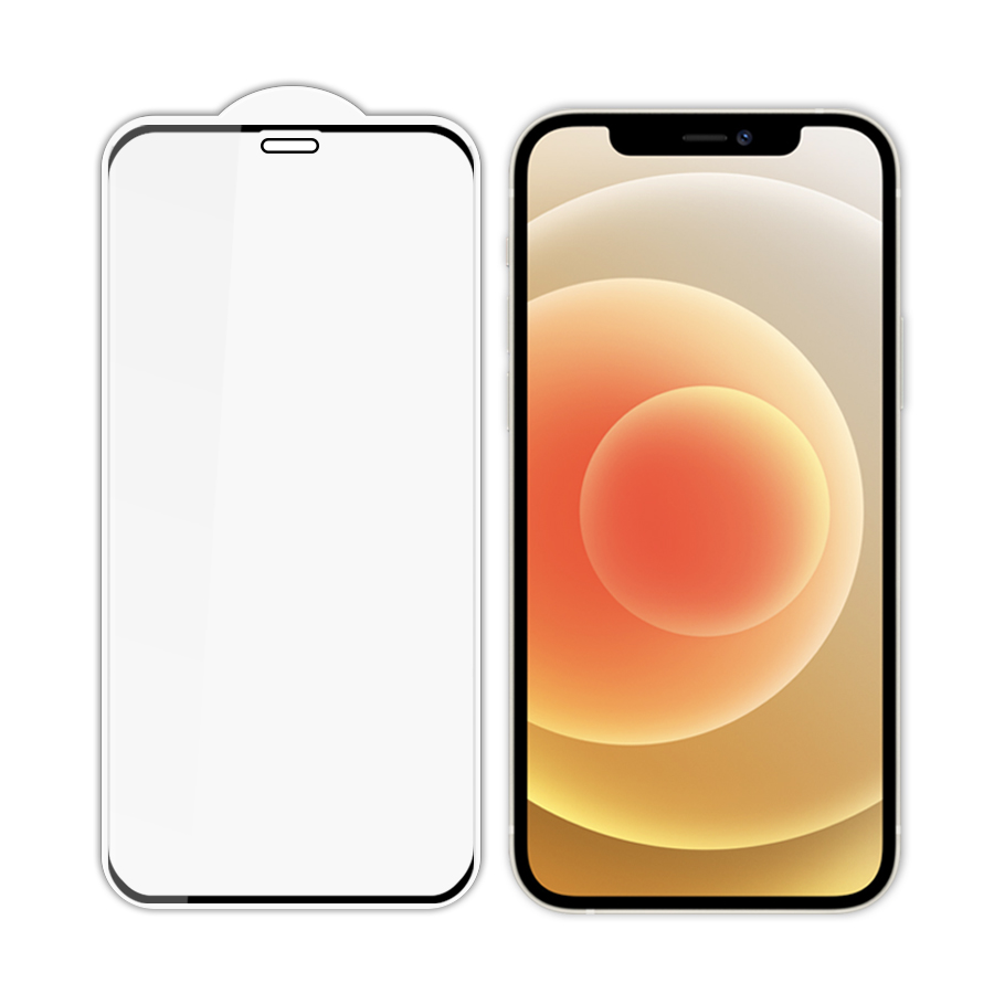 Miếng Dán Kính Cường Lực Không Viền Dành Cho iPhone 12/12 Mini/12 Pro/12 Pro Max/13/13Pro/13 Pro Max/ 13 Mini - Hàng Chính Hãng