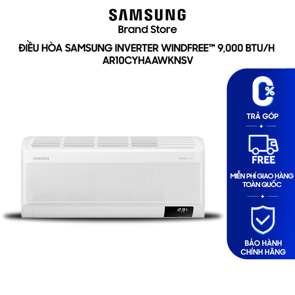 [MIỄN PHÍ VẬN CHUYỂN] Điều Hòa Samsung Inverter WindFree 9,000 BTU/h AR10CYHAAWKNSV - Hàng chính hãng
