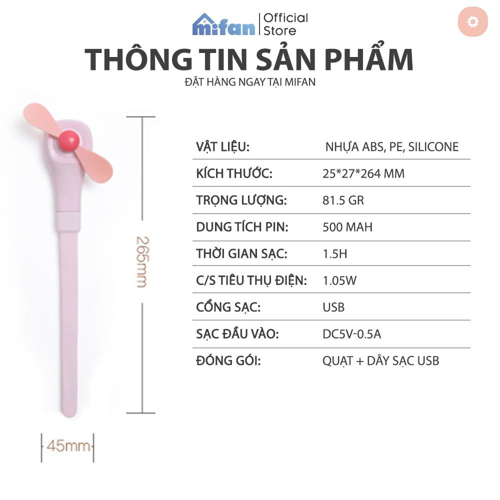 Quạt Cầm Tay Mini Đa Năng Tích Điện - Siêu Mát - Không Tiếng Ồn