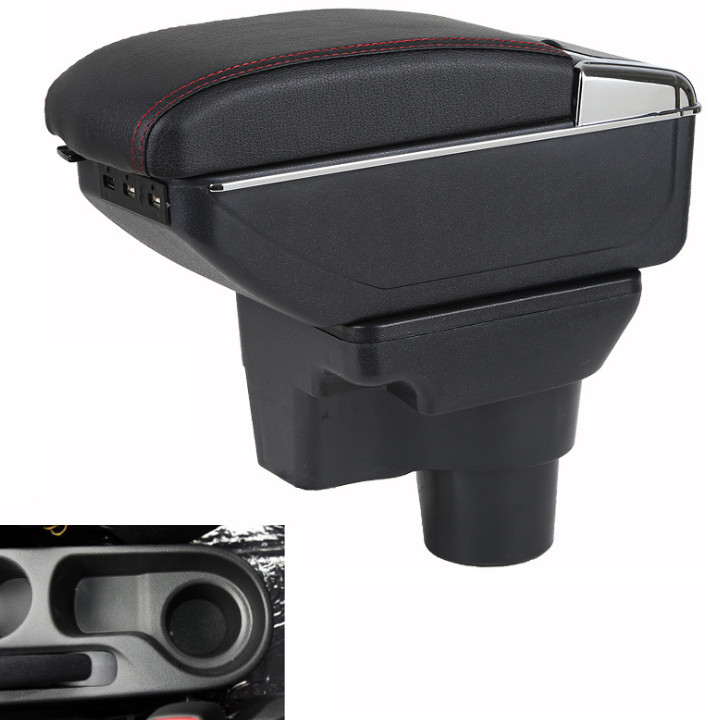 Hộp tỳ tay xe hơi dành cho xe Hyundai Accent, KIA Rio tích hợp 7 cổng USB