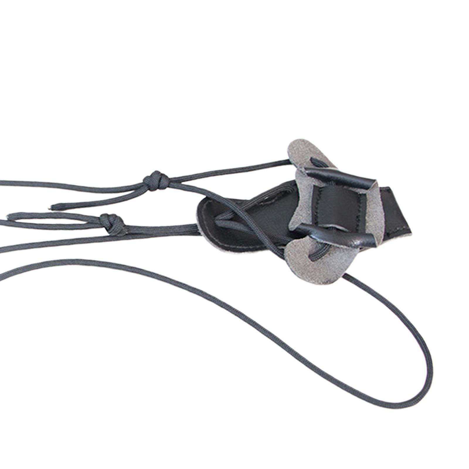 Multifunction Bow String Non Slip Rope Stable Recurve String PU Leather Bow and Arrow String for Competition Hunting Bow Equipment