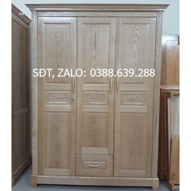 Tủ Áo 3 cánh gỗ Sồi