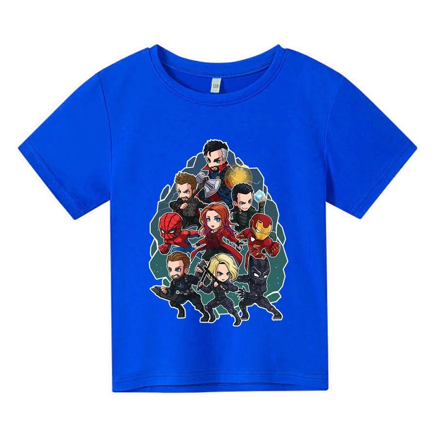 Áo thun trẻ em AVENGERS CHIBI, 4 màu, có size người lớn, Anam Store