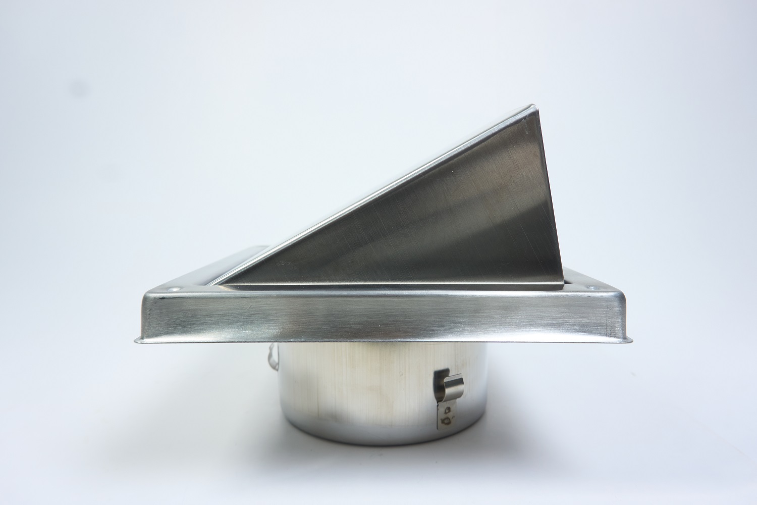 Cửa gió INOX TRÒN mái che - DECOR S 137*137/102 HK- Hàng nhập khẩu