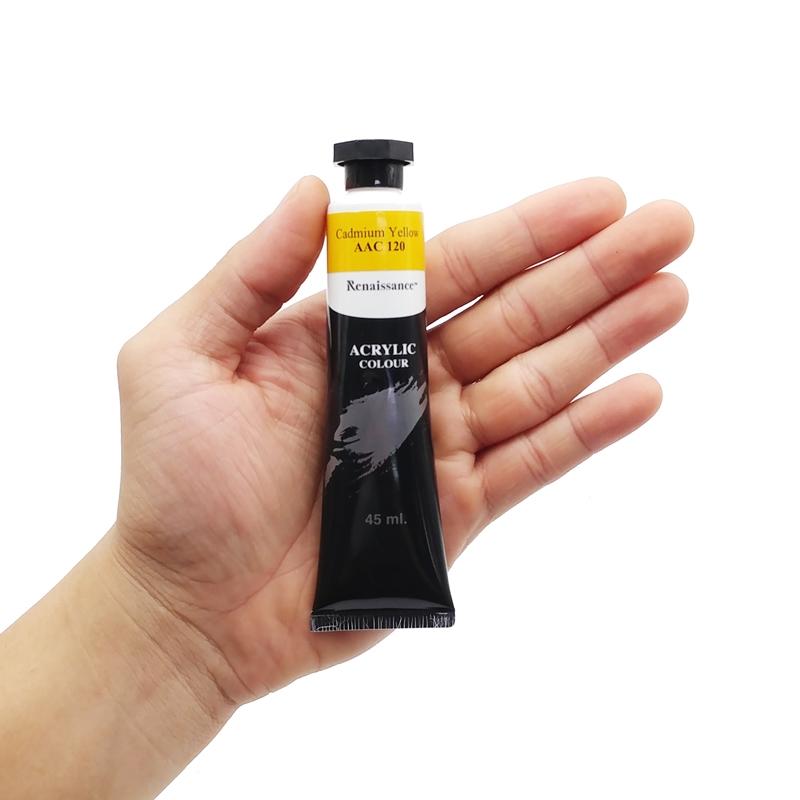 Tuýp Màu Acrylic 45 ml - Renaissance #120 - Cadmium Yellow