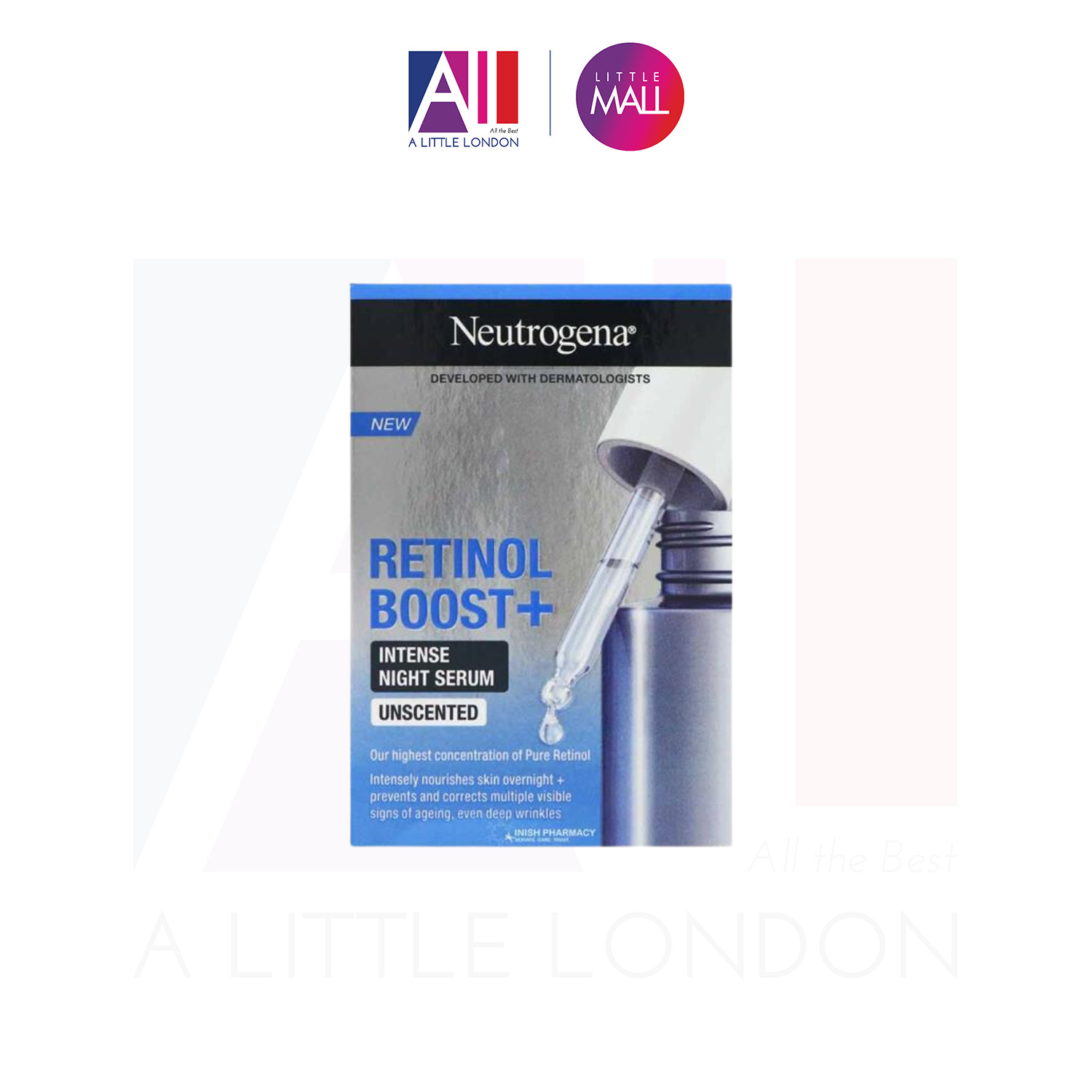 Tinh chất Neutrogena Retinol Boost + Intense Night Serum Unscented 30ml