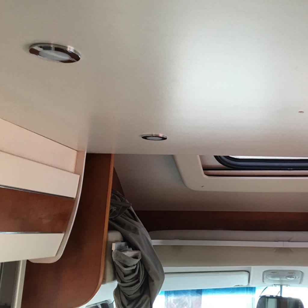 Round LED Ceiling Dome Light, Stainless Steel