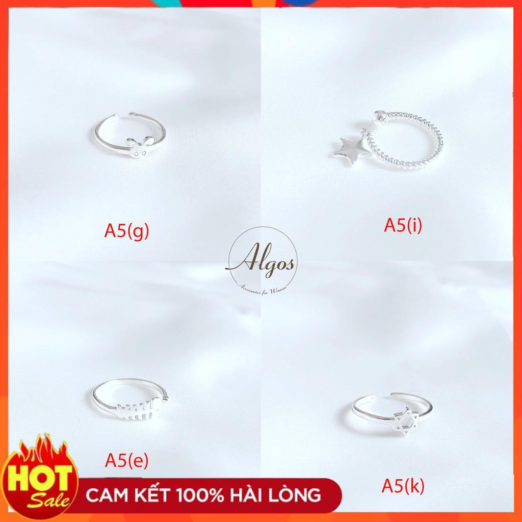 Nhẫn nữ - Nhiều hình ️- Chất liệu Bạc 925 sáng bền, thiết kế tinh tế phù hợp mọi phong cách, sự kiện