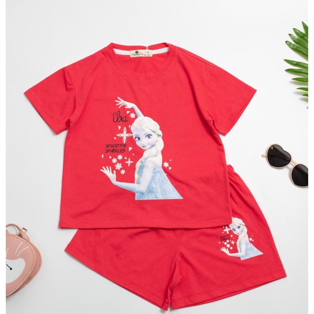: Bộ Bé Gái In Hình Elsa, Pony BBG2302 Thương Hiệu Litibaby Size 1-5, Dành Cho Bạn Từ 11kg -20kg
