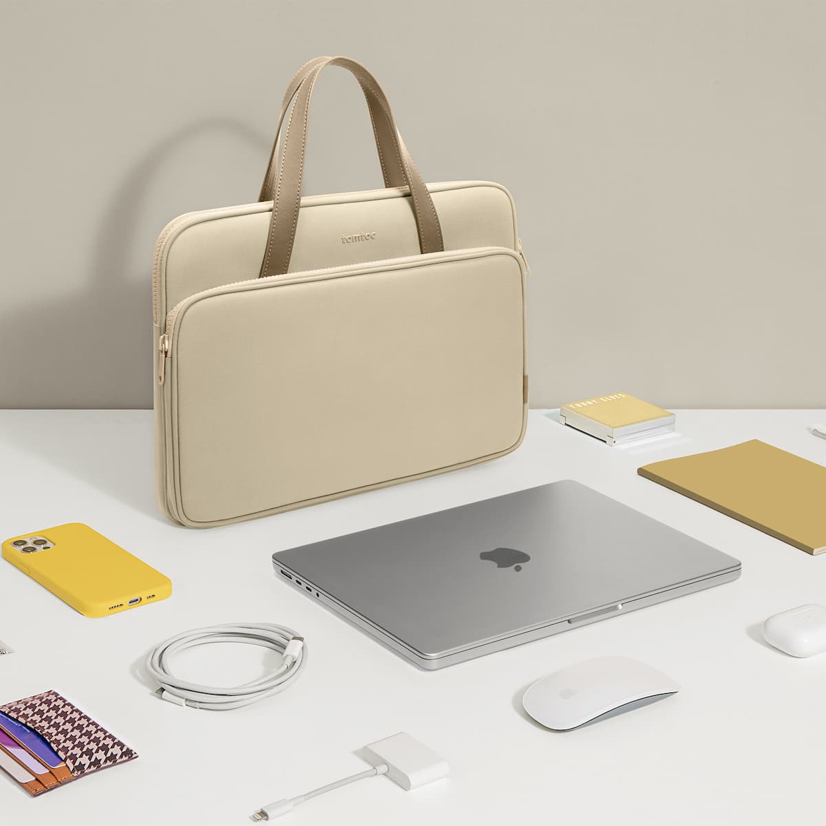 Túi Xách TOMTOC HER H21 Briefcase Premium Dành Cho Macbook 14 inch - Hàng Chính Hãng