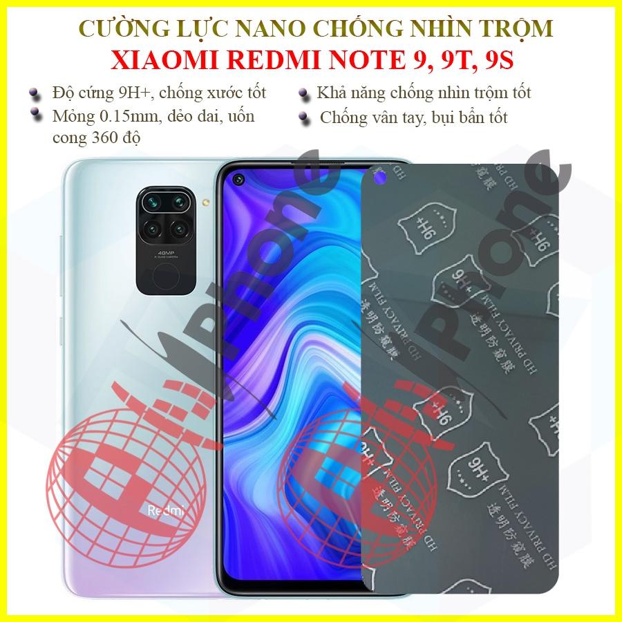 Dán chống nhìn trộm dành cho Xiaomi Redmi Note 9 , Note 9S, Note 9T - Dán cường lực dẻo nano 9H+