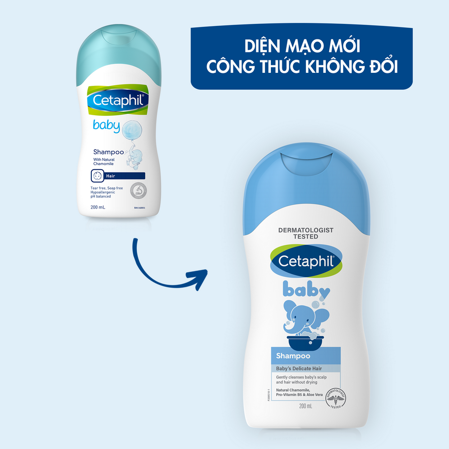 Dầu gội dịu lành cho bé Cetaphil Baby Shampoo 200ml