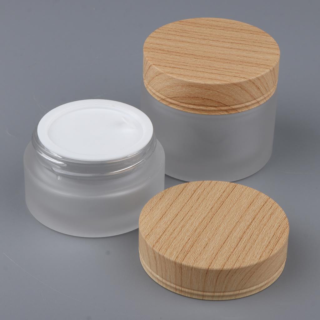 2 Pieces Empty Pot Cosmetic Bottle Makeup Tin Cream Lotion Container