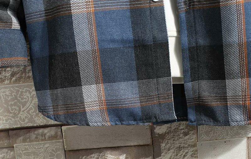 Áo Sơ Mi Tay Dài Form Rộng Họa Tiết Sọc Caro Phong Cách Công Sở Với 2 Màu