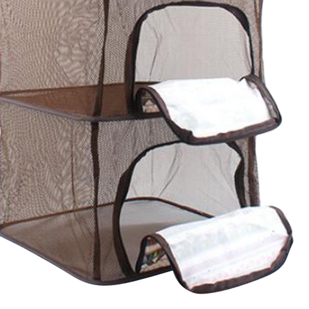 Mesh Cloth Cookware Storage Bag Camping Drawstring Hanging Pouch