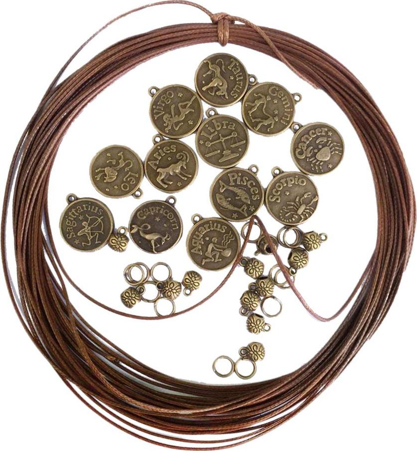 1 Mặt Dây Chuyền Hạt Dây Quyến Rũ Cho Diy 12 Chòm Sao Vòng Tay Vòng