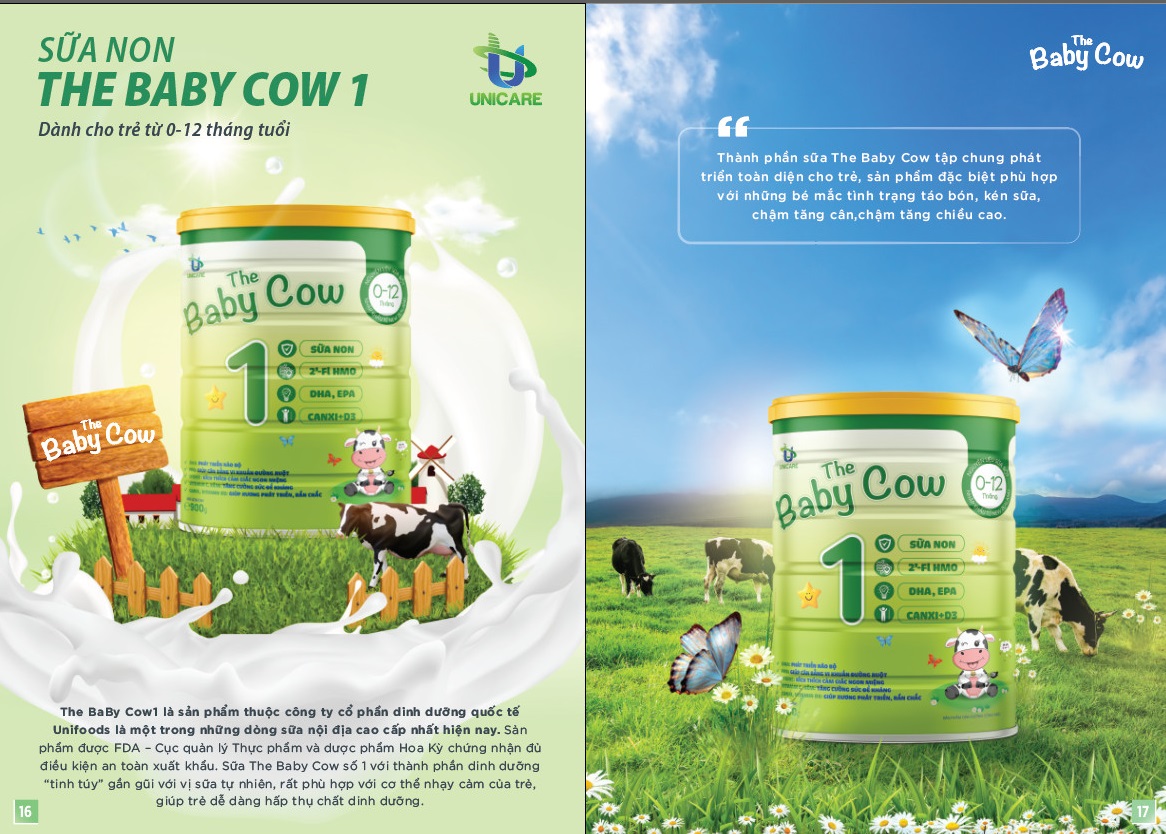 Combo 4 lon Sữa Non The Baby Cow 1 (900gr)